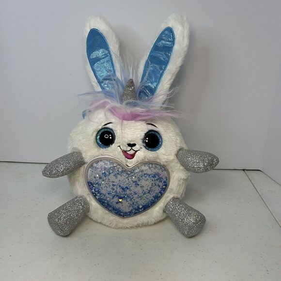 Rainbowcorn Dazzle Bunny Ears Unicorn Plush Toy Sparkle‎ Heart - Picture 1 of 5